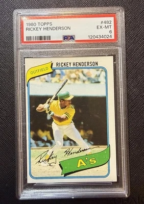 1980 Topps - Rickey Henderson #482 (RC) - Image 1 of 2