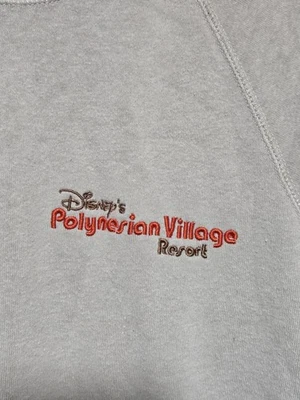 Disney Polynesian Village Resort Pullover Sudadera Aloha Talla XS Beige Crew Foto 1 de 3
