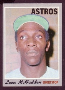 1970 TOPPS LEON McFADDEN CARD NO:672 NEAR MINT CONDITION
