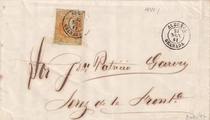 Francia 1857 copertina da Parigi ad Arles Yv 16 grande sigillo di cera (1767) - Foto 1 di 3