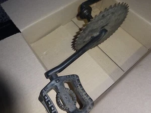 Vintage GT Crankset BMX One Piece Cranks OPC Old Mid School Ashtabula Dyno CW175 - Picture 1 of 8
