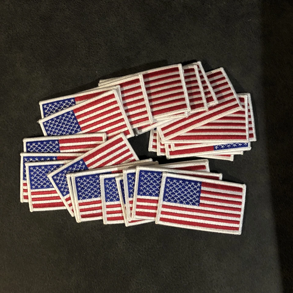 Cypress Collectibles CYP00185 Iron-On Embroidered American Flag