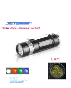Jetbeam RRT03 RGBW Dimmerazione Stepless 1400LM Controllo Rotante Torcia EDC + Batteria - Foto 1 di 44