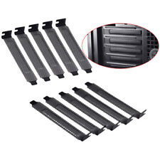 10Pcs/pack Black Hard Steel Dust Filter Blanking Plate PCI Slot Cover With Screw