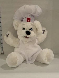 Bimbo Bear Mascot Plush Stuffed Animal White Chef Hat Apron 15” - Picture 1 of 6