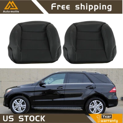 Black Bottom Leather Seat Cover Fit For 2012-2015 Mercedes Benz ML350 ML550 - Image 1 of 4