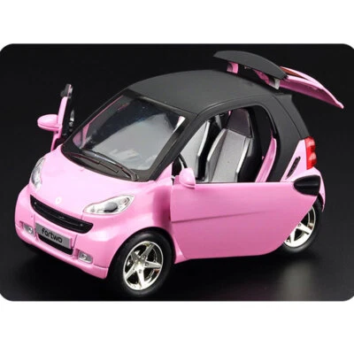 1/24 Smart ForTwo Model Car Diecast Toy Vehicle Kids Toys for Boys Gifts Pink - Image 1 of 4