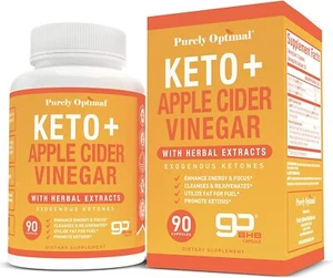 Premium Keto + Apple Cider Vinegar Pills - Promote Ketosis, Boost Energy & Focus - Picture 1 of 8