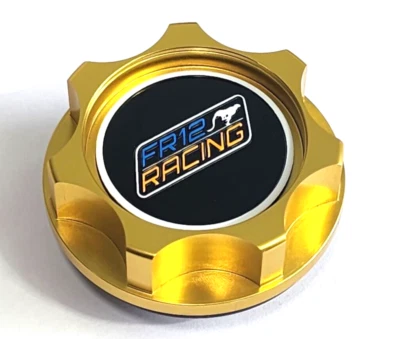 TAPA DE LLENADO DE ACEITE DE MOTOR BILLET DE CARRERAS DORADO FR12 PARA HONDA CIVIC D16Z6 D16Y8 JDM Foto 1 de 3