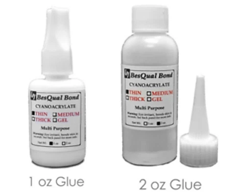 BESQUAL Dental Lab Adhesive Glue - Medium/Thick/Thin - 1 oz & 2 oz