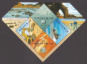 Namibia 2008 Discovery of  Diamonds Unique  die-cut miniature sheet MNH - Picture 1 of 4