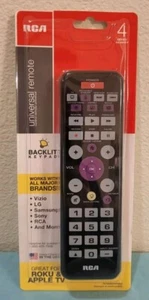 RCA • 4 Device • Universal Remote • Great For Roku & Apple TV • New/OB!! - Picture 1 of 2