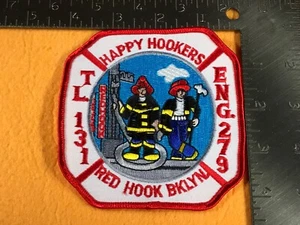 V-100 FEUERWEHR PATCH - RED HOOK BROOKLYN ENGINE 279 T LEITER 131 - Bild 1 von 2