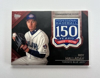Roy Halladay - 2019 Topps 150th Anniversary Commemorative Patch Red /25 #AMP-RH - Image 1 of 2