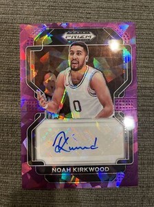 Noah Kirkwood 2022-23 Panini Prizm Draft Picks Autographs Purple Ice /99