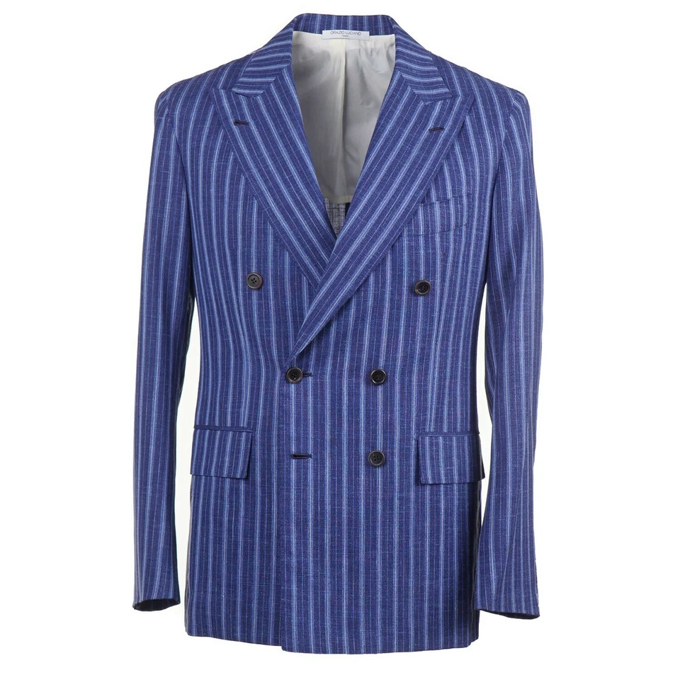 Orazio Luciano Brighter Blue Wool-Silk-Linen Sport Coat 38R (Eu 48) - Image 1 of 4