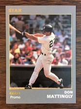 1990 Star Company DON MATTINGLY GOLD Promo Card Limited Edition 300 MADE E502031