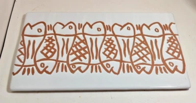 БОЛЬШОЙ 13-3/4» РЫБЫ УКРАШЕННЫЙ СУШИ СЕРВИРОВОЧНАЯ ТАРЕЛКА TRIVET, БЕСПЛАТНАЯ ДОСТАВКА - Изображение 1 из 4