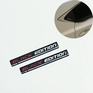 2x Accesorios Universales Coche 3D EDICIÓN NEGRA Emblema Insignia Calcomanía Pegatina ROJO - Imagen 1 de 9