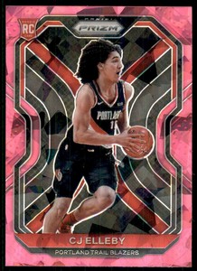 2020-21 Panini Prizm Prizms Pink Ice #283 CJ Elleby