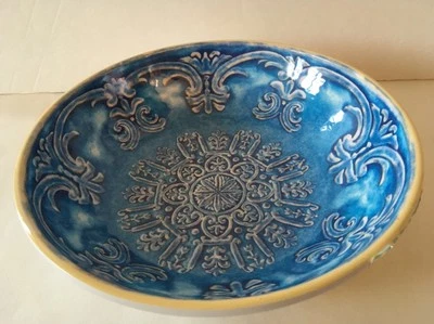 Juego de 4 cuencos Cynthia Rowley interior exterior 8 pulgadas azul nuevo Foto 1 de 3