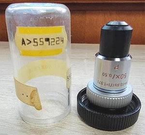 LENTE DE OBJETIVO DE MICROSCOPIO GEMOLÓGICO LEITZ P50X/0,50P DE COLECCIÓN RARA ENVÍO GRATUITO - Imagen 1 de 10
