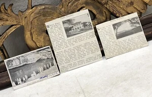 c1928 x3 Ritagli - Hawaii Of Wet Cave of Haena Oahu College Alewa Heights - Foto 1 di 5