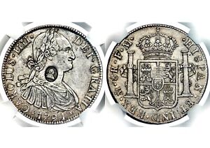 1797-99 George III Great Britain Bank of England Dollar Mexico 8 Reales NGC XF45