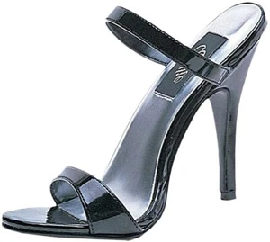 Ellie Slip On Patent Leather Halloween Costume Sandal 5" Heel Shoe 510-MAGGIE - Picture 1 of 3