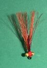 Crazy Charley Fly-High Carbon Hook #2, color Fire Red/golden Eyes, 3 Pack