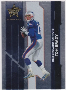 TOM BRADY ROOKIE Stars R&S Football Card LONGEVITY FOIL VARIATION Patriots Bucs! - Picture 1 of 2