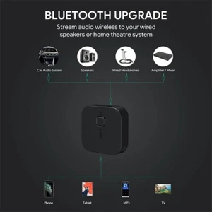 Aukey BR-C1 Ricevitore Bluetooth 5.0 Ricevitore Audio Wireless per Auto, Stereo