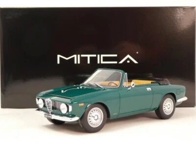 Mitica Alfa Romeo Giulia 1600 GTC cabriolet open verde 1964 1/18 MITICA10088 - Immagine 1 di 3