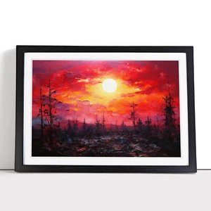 Sunrise Photograph 8K Framed Wall Art Poster Canvas Print Picture Home Painting - Picture 1 of 8