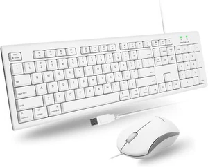 Macally Full Size USB Keyboard and Optical USB Mouse Combo for Mac (QKEYCOMBO) - Picture 1 of 5