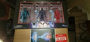 Gentle Giant Diamond Select SDCC Exclusivo TRON PAQUETE DE 3 + VHS Figura de Lujo FLYNN - Imagen 1 de 8
