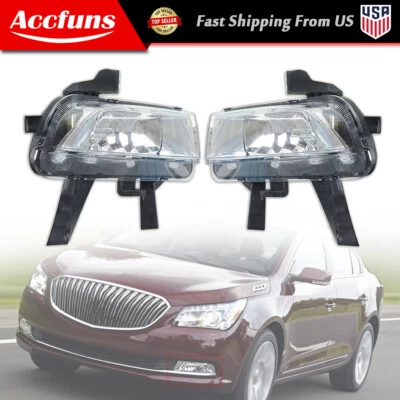Bumper Fog Light Lamp Halogen Clear For 2014-2016 Buick LaCrosse Left&Right Side — 第 1/4 张图片