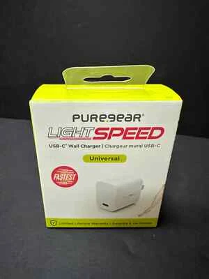 Pure Gear Light Speed Universal USB-C Wall Charger-White NEW - Image 1 of 3