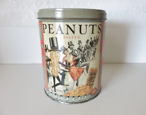 Almuerzo vacío vintage 1989 Mr. Peanut Planters marca Peanuts TIN The Nickel - Imagen 1 de 10