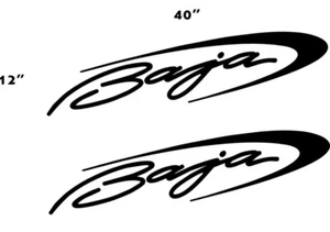 2pk of 40" Baja Boat decals stickers graphics + FREE SHIPPING! - Picture 1 of 5