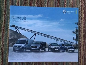 RENAULT - LCV Dealer Price Guide UK Sales Brochure April 2017 - Picture 1 of 1