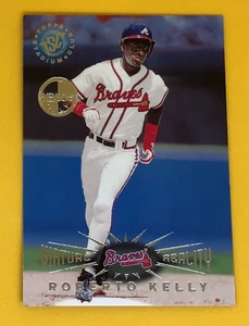1995 Topps Stadium Club Virtual Reality Members Only Roberto Kelly #212 Braves - Picture 1 of 2