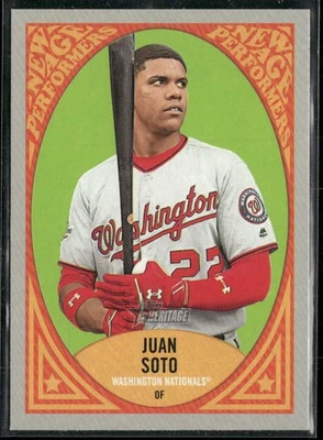2019 Topps Heritage Juan Soto New Age Performers #NAP-15 Washington Nationals - Image 1 of 2