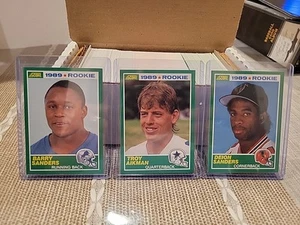 1989 SCORE FOOTBALL (330 KARTEN) KOMPLETTSATZ Barry Aikman Deion wunderschön! - Bild 1 von 6