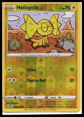 SWSH08: Fusion Strike #098/264 Helioptile Pokemon TCG - Image 1 of 2