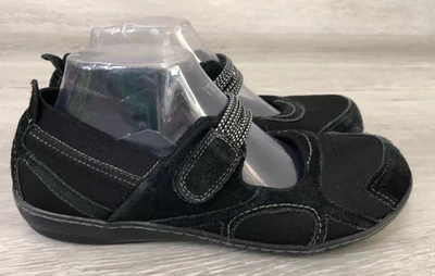 Женские мокасины Aetrex Mary Jane черные кожаные 9 повседневные удобные туфли без шнурков - Изображение 1 из 4