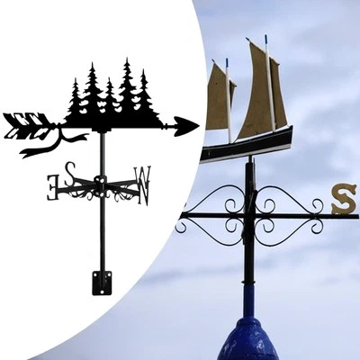 Girouette météo en forme d'arbre, panneau de Direction de jardin pour ferme - Photo 1/4