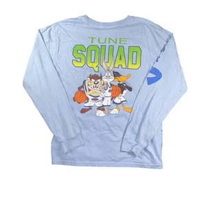 Camisa Space Jam Tune Squad Para Hombres Grande Azul Manga Larga Bugs Bunny Lucas Pato Camiseta - Imagen 1 de 7
