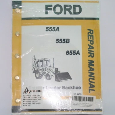 Retroexcavadora cargador tractor Ford 555A 555B 655A servicio taller reparación manual técnico Foto 1 de 4