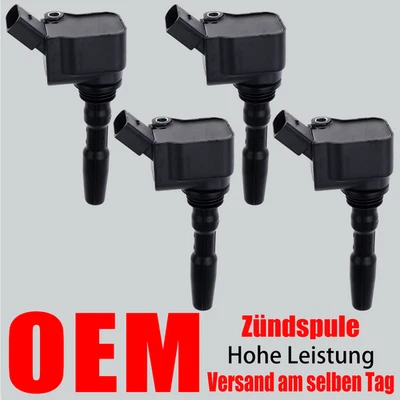 4x OEM Zündspule für Audi A1 A3 A4 Q2 VW Golf VII Passat Polo Caddy Seat Skoda - Bild 1 von 4